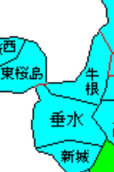 市制・町村制施行直後の、垂水市地域