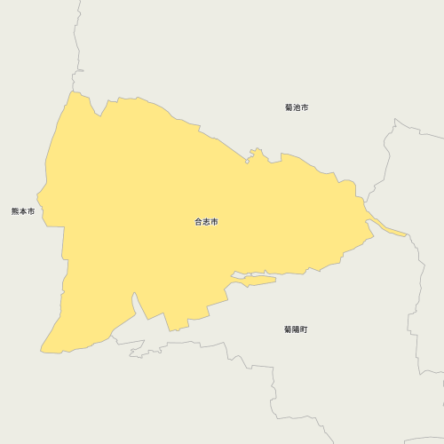 合志市（こうしし）の地図