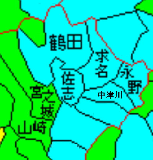 さつま町の市町村合併前の地図