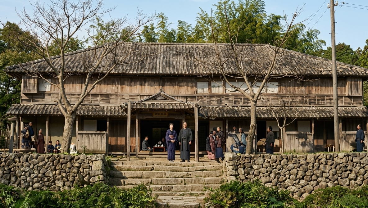 薩摩川内市立藺牟田小学校の校舎