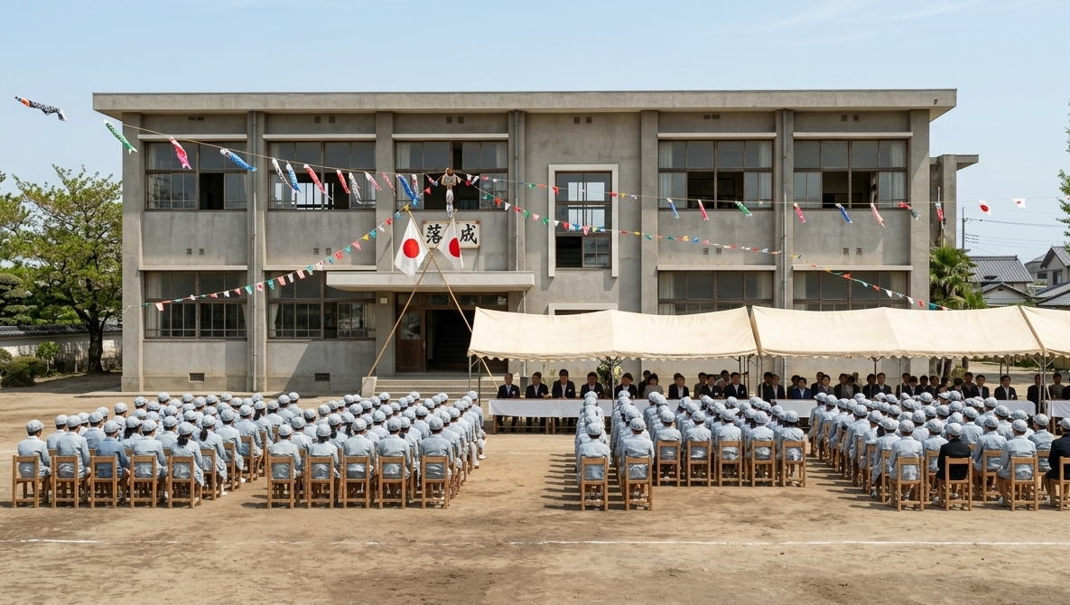 薩摩川内市立藺牟田小学校の校舎