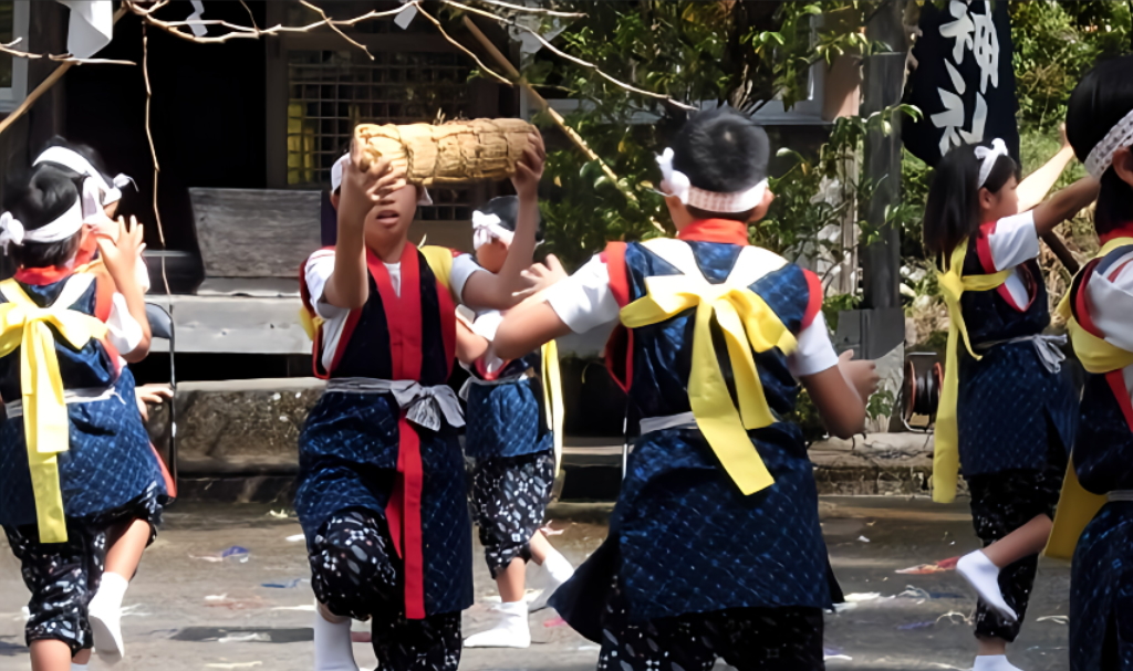 上手（かみで）の子どもたちと伝統文化