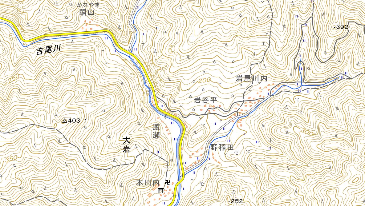 岩屋川内（いわやかわうち）地区の地理