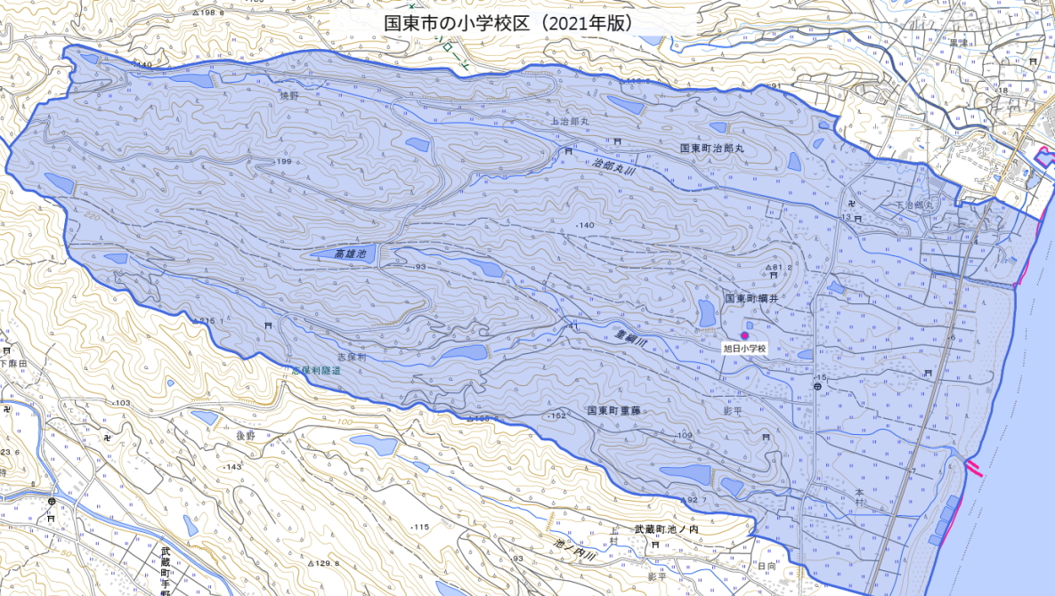 旭日（あさひ）小学校がある場所