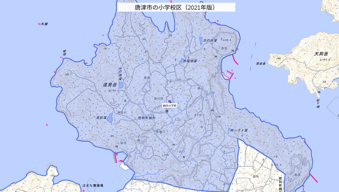 納所(のうさ)小学校がある場所