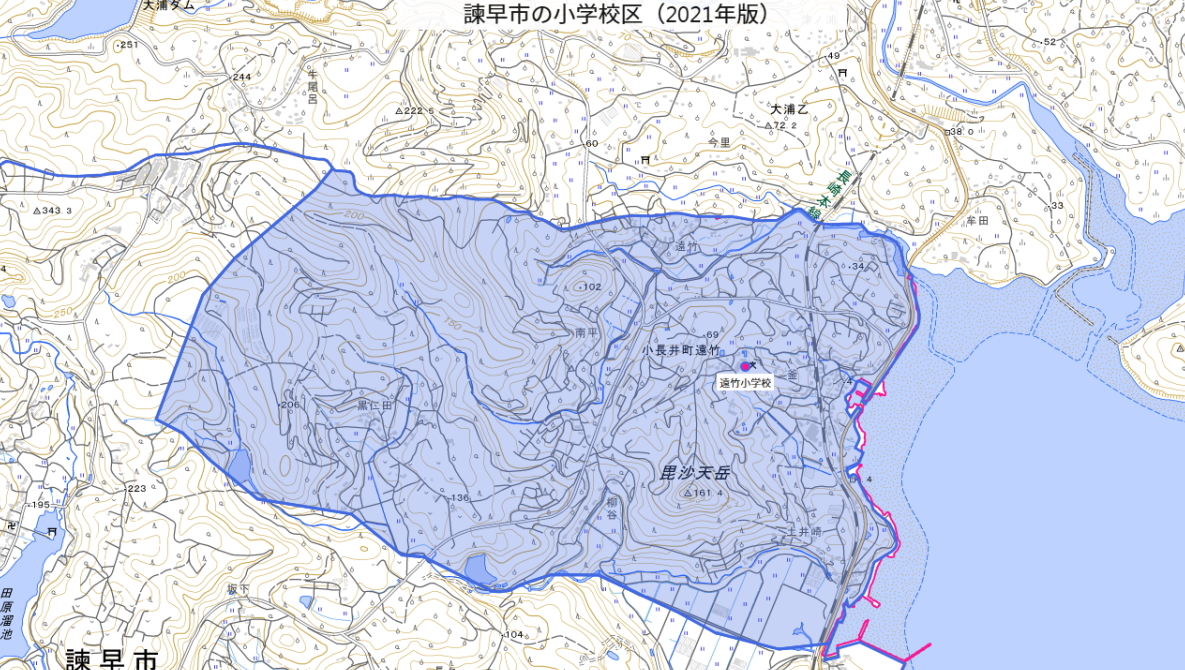 遠竹小学校の校区