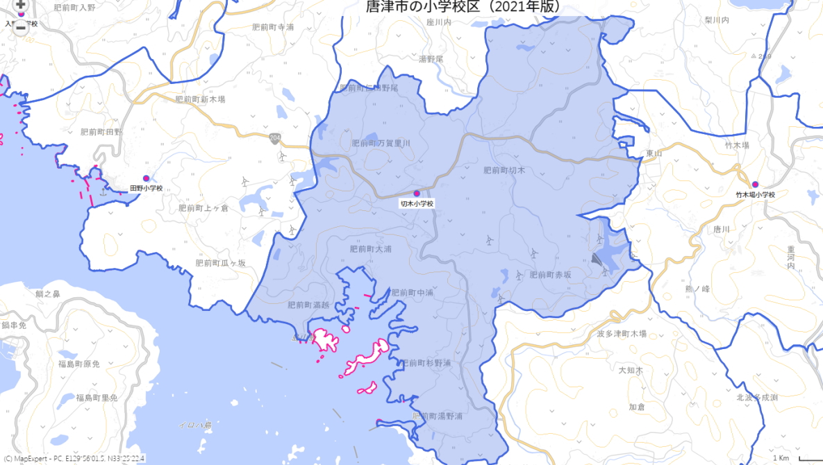 切木(きりご)中学校がある場所