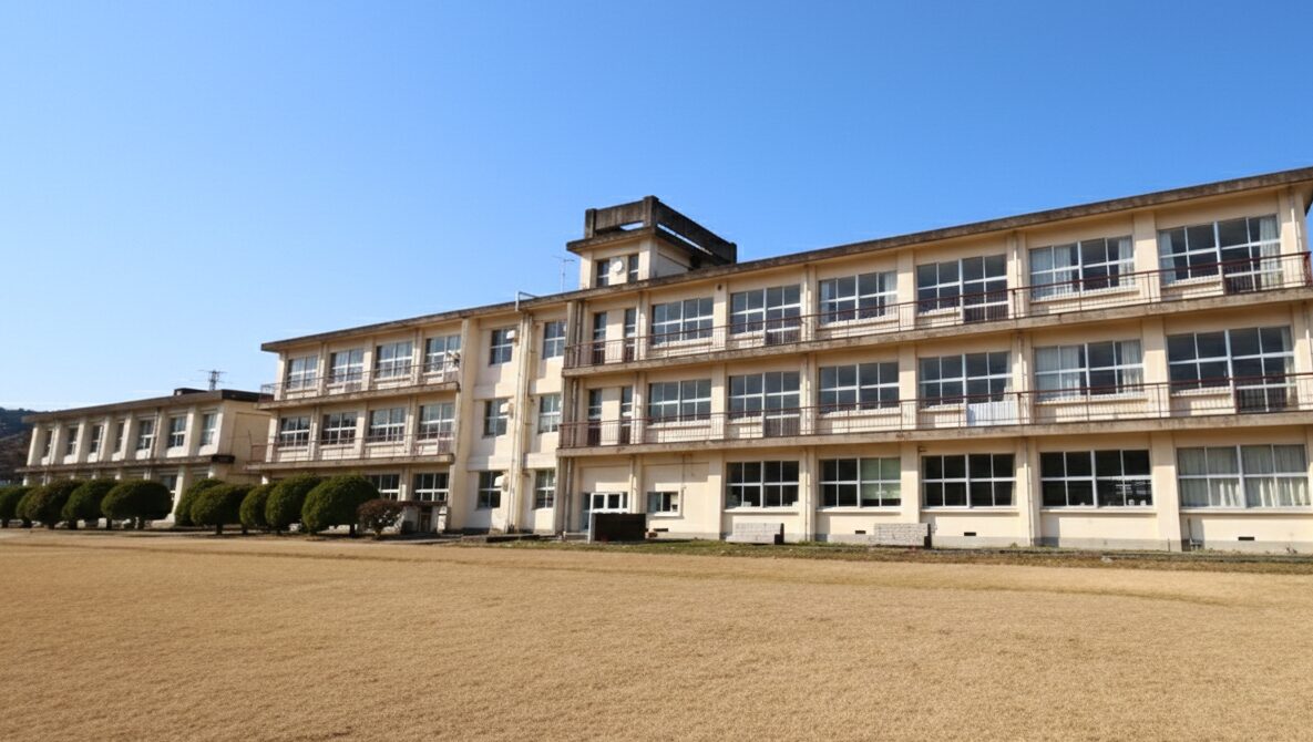 西都市立三納中学校の校舎