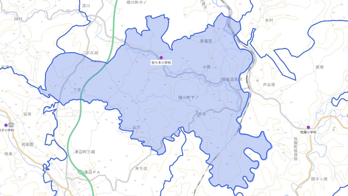 佐々木（ささき）小学校がある場所