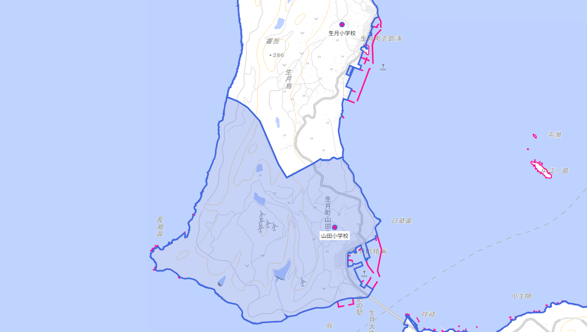 山田（やまだ）小学校がある場所