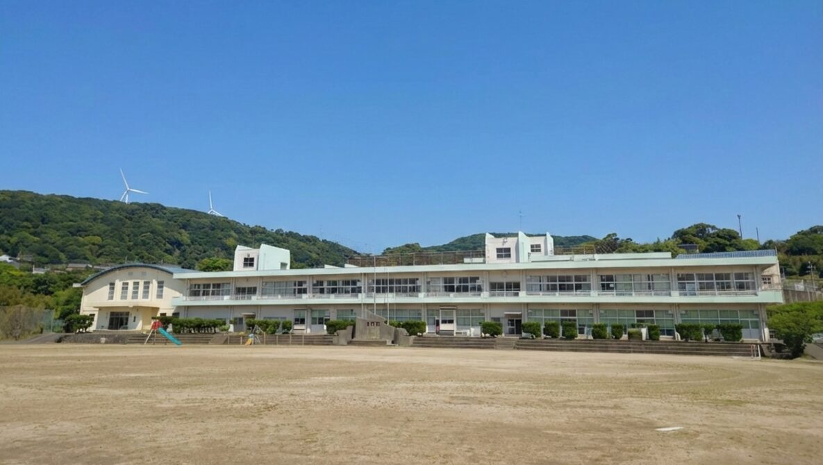 平戸市立山田小学校の校舎