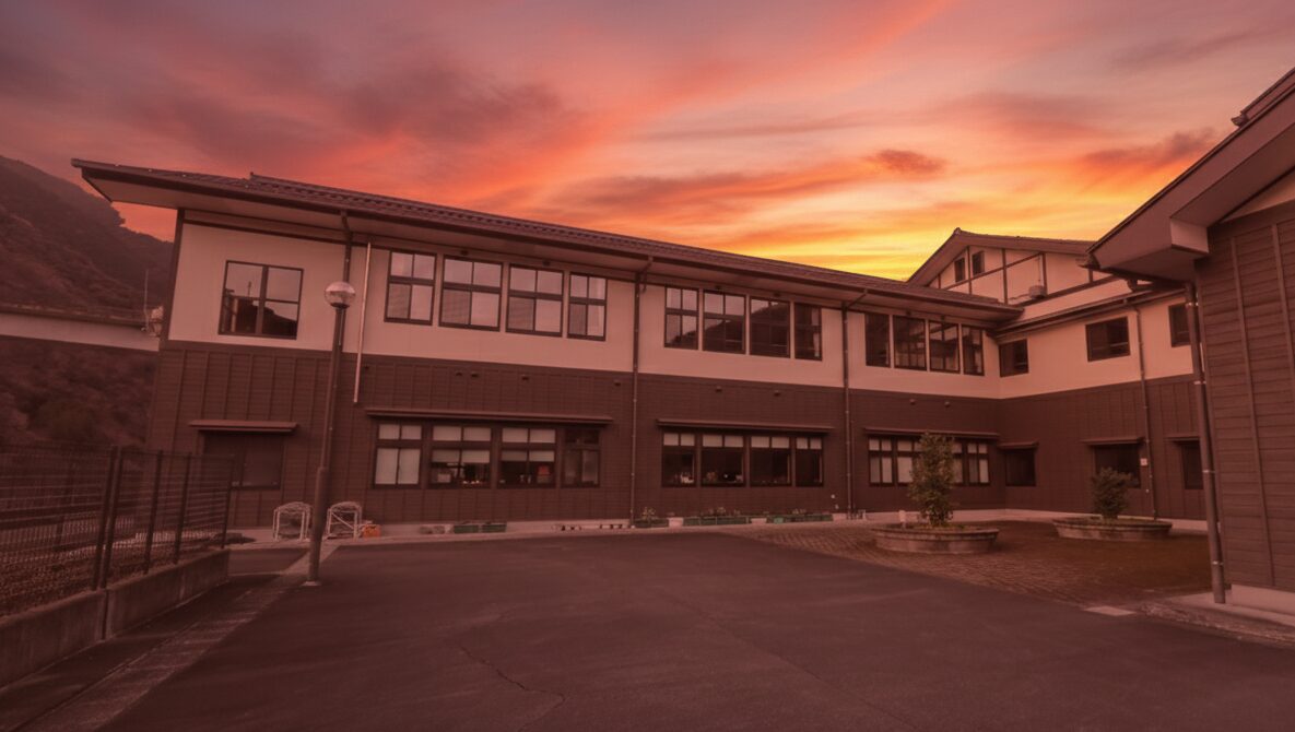 五木村立五木中学校の校舎