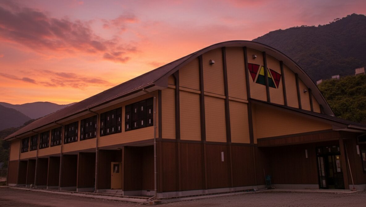 五木村立五木中学校の校舎