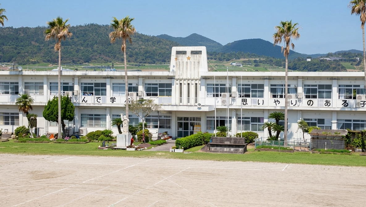 指宿市立徳光小学校の校舎