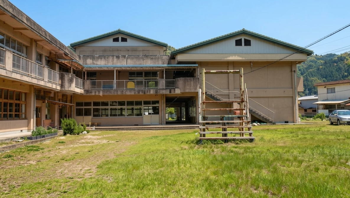 大山小学校 [旧校地] の校舎