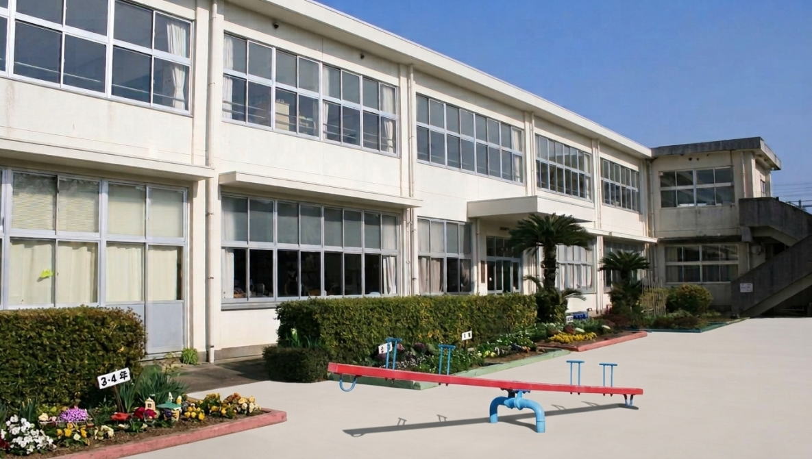 平戸市立宝亀小学校の校舎