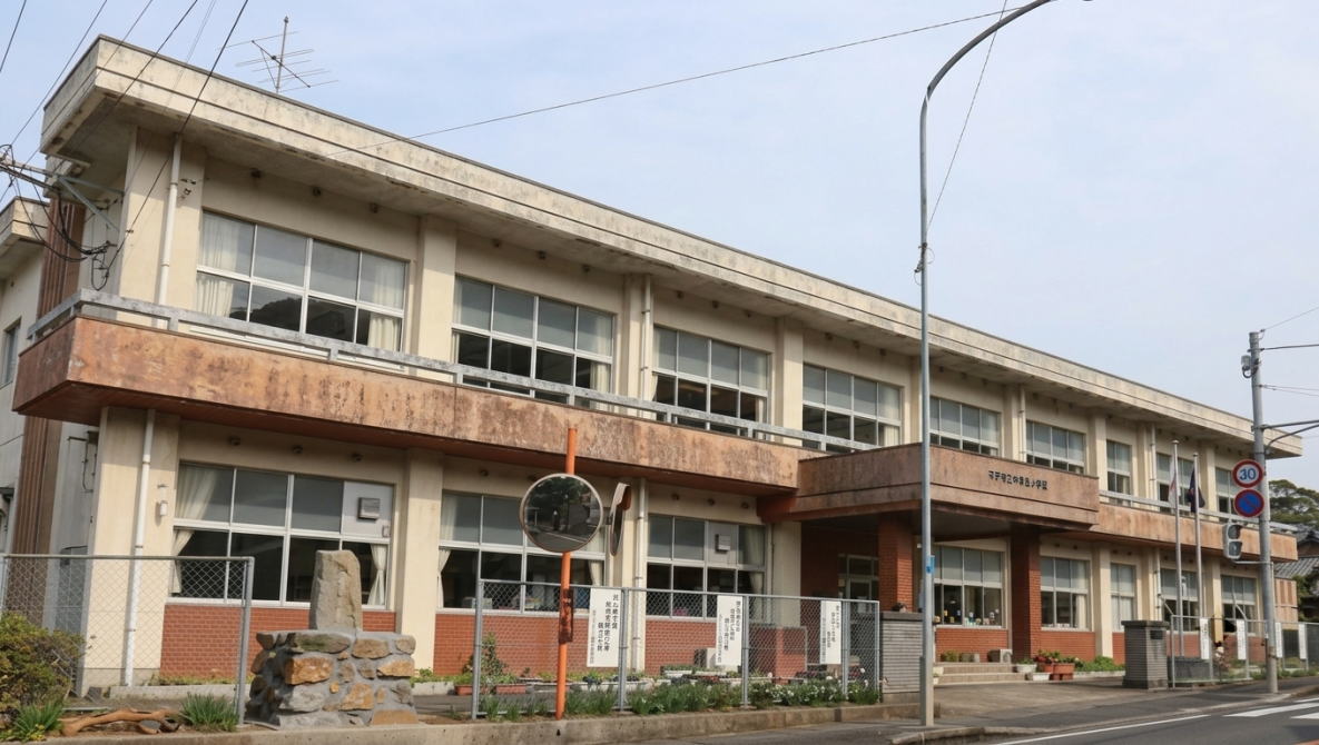 平戸市立中津良小学校の校舎