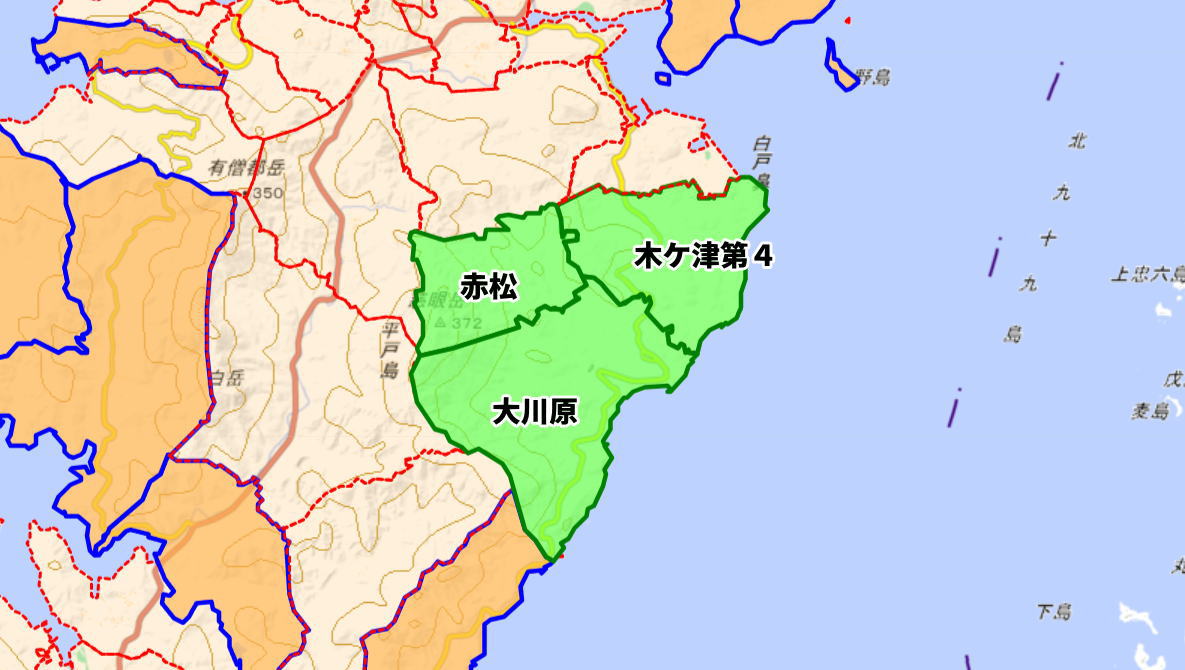 大川原（おおかわら）小学校がある場所