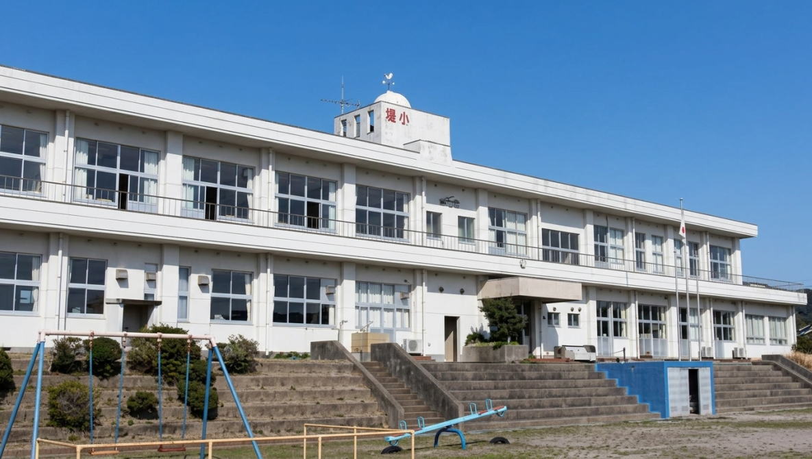 平戸市立堤小学校の校舎
