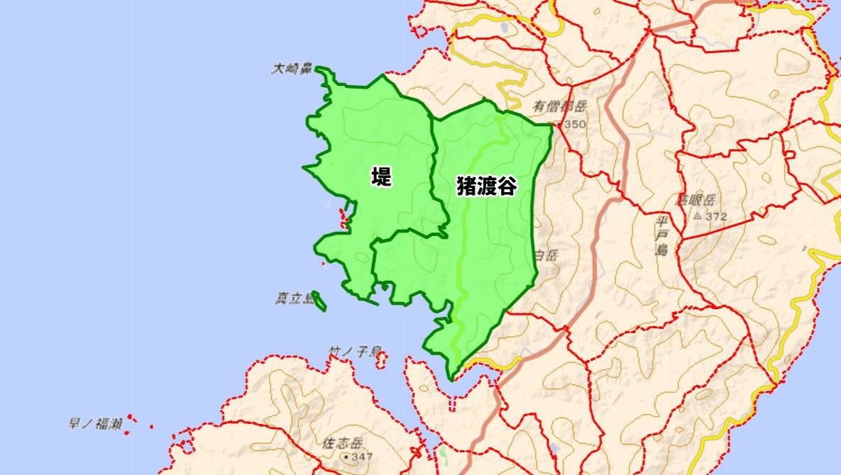 堤（つつみ）小学校がある場所
